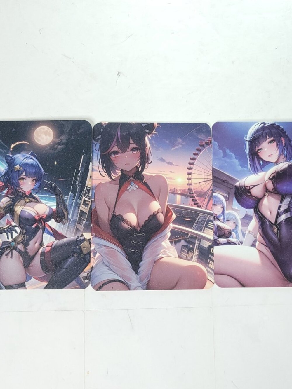 Xiangling Yelan Genshin Anime Waifu Art Oversized Board A6 Lot of 3